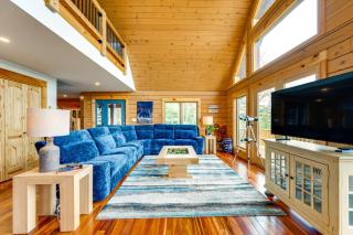 Mtn-View Deck Scenic Conway Log Cabin! - Conway - 7