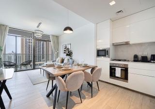Lux 1BR Apartment with Amazing view in Palace Residences Creek Harbor - Dubái - 4