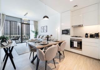 Lux 1BR Apartment with Amazing view in Palace Residences Creek Harbor - Dubái - 7