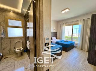 upper chalet with roof in hacienda bay جنيور شاليه فى هاسيندا باى بروف exh5 - El Alamein - 3