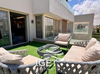 upper chalet with roof in hacienda bay جنيور شاليه فى هاسيندا باى بروف exh5 - El Alamein - 9