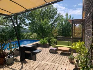 Jolie maison en bois avec piscine - Saint-Césaire-de-Gauzignan - 0