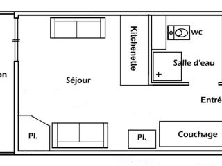 Studio confort 3 pers, balcon sud, Les Saisies - FR-1-293-3 - Les Saisies - 4