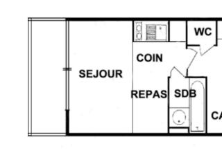 Les Saisies - Studio Cabine avec Garage pour 4-5 personnes, ensoleillé, vue sur pistes, non fumeur - FR-1-293-152 - Les Saisies - 1