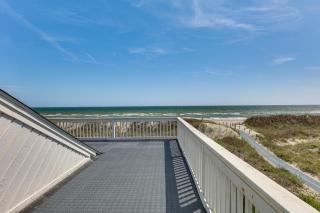 Deck and View Oceanfront Oasis in Oak Island! - Oak Island - 9