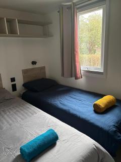 Mobil-home 6-8 personnes les pieds dans l'eau camping LES DUNES 5"'" - 7