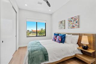 Salty Serenity Villa - New Luxe Escape with Hot Tub Spa & Rocket Views - Walk to Beach - 6