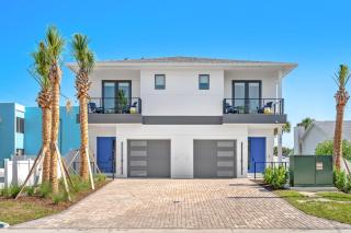 Salty Serenity Villa - New Luxe Escape with Hot Tub Spa & Rocket Views - Walk to Beach - Cocoa Beach - 0
