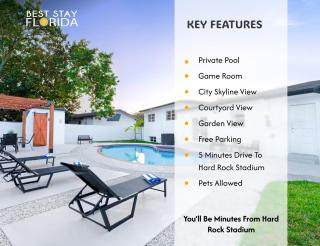 Modern Pool Villa Near Beach & Stadium - 0