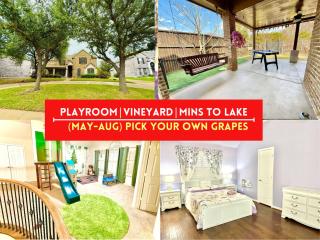 Luxury 5BR Retreat, Kid's Playroom! Near Lake Hubbard, Vineyard Views - 6