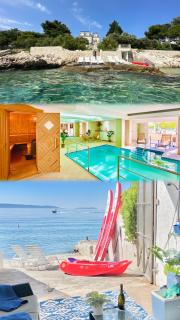 Luxury Seaside Villa with a classic Mediterranean Olive Garden, a fully equipped Professional Kitchen, Pool, Sauna, Padle Boards and Canoe - Miolin Beach House - Trogir (Traù) - 0