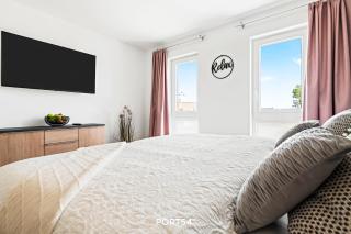 Strandwohnung mit Meerblick über Felder, fußläufig zum Strand, 3 Schlafzimmer, Infrarotsauna - Olpenitzdorf - 3