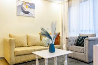lovely one bedroom apartment with child playground area private parking fully equipped gym swimming pool and scenic city views - Nairobi - 8