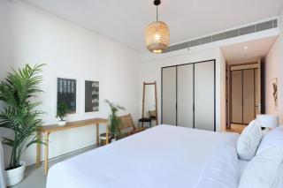 Livbnb - Boho 3B with Maid, High-Floor Sea and AinView in Address Beach Resort - Dubái - 3
