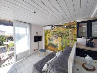 Pavillon T2 Mezzanine climatisé, piscine et parking - Narbonne-Plage - 5