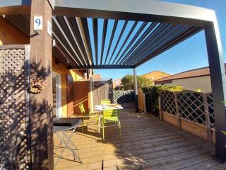 Pavillon T2 Mezzanine climatisé, piscine et parking - 9