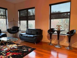 The Red Room - Cloud Ceilings - Patio & Bathroom TV - Atlanta - 5