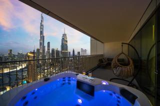 Seraya Residence 12 - 3BDR - Hot Tub on patio with Burj view - 8