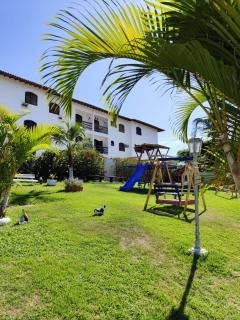 TOP 1 QUARTO com ESTACIONAMENTO em Condomínio com VISTA INCRIVEL - PORTARIA 24h, PISCINA, Sauna e Parquinho Infantil - Apartamento com Ar condicionado, Smart TV, Wi-Fi, Cozinha Completa - São Pedro da Aldeia - 4
