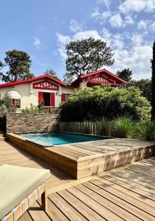 Résidence 157-soulac Sur Mer - 157 - Maison de Charme de Style Basque avec Piscine Privée MAE-7391 - Soulac-sur-Mer - 0