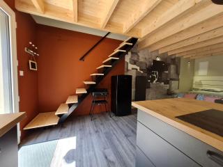 Charmant studio rénové avec mezzanine, cour privative et parking à Rochetrejoux - FR-1-426-479 - - 1