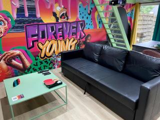 Capsule Forever Young - Jacuzzi - Sauna - Billard - arcade de jeux - Netflix & home cinéma - Ping Pong - Hastière-par-delà - 8