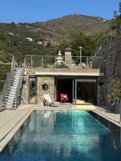 Villalino Tre Palme, Pool, 2 Schlafzimmer, 2 Bäder, Pool, Terrasse, Outdoor Fitness - Alassio - 9