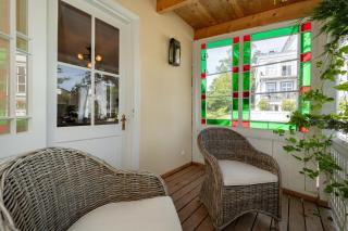 Villa Gustavia FeWo Jasmund Balkon, historischer Charme - Sassnitz - 6