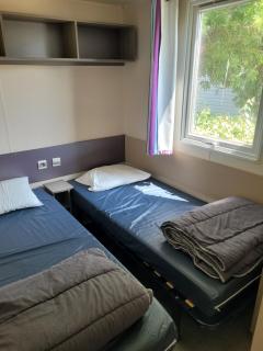 mobile home climatisé, 3 chambres - 3