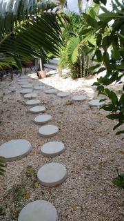 hermosa residencia tres recamaras con aire acondicionado independientes con siete camas matrimoniales hamacas piscina bar terrazas árboles excelente ubicación totalmente bardeada internet y televisión en toda la casa - Mérida - 6