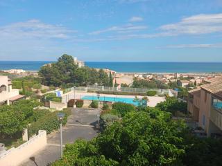 Le Sun Piscine Tennis parking Vue mer - Fleury - 0