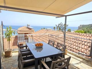 Charites: Terrace with Seaview - 100m to the beach - 0