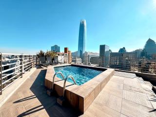 Amplio I Las Condes I Calefacción I Estacionamiento I Vista en Azotea I Sofá cama I Mall Costanera - Santiago - 8