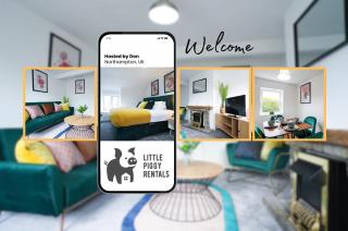 3 Bedroom Home By Littlepiggyrentals Short Lets & Serviced Accommodation Northampton With Parking & Wi-Fi - Northampton - 0