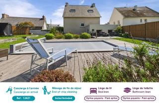 Piscine chauffée, plage à 700m, maison pour 6 - Pléneuf-Val-André - 6