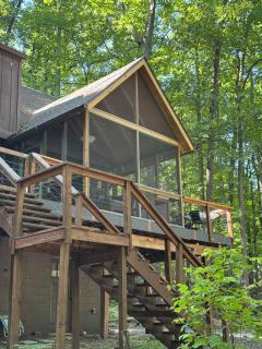 Mountainside w Fireplace, Fire Pit, Deck, & WiFi - Hancock - 1