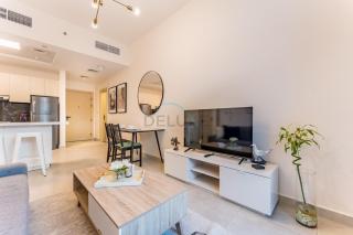 Terrace Overlooking the Pool 1BR, Just a Short Walk from the Park, Binghatti Mirage, Jumeirah Village Circle by Deluxe Holiday Homes - 7