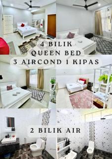 The Pool Casa Kuantan - with Private Pool, BBQ near Teluk Cempedak, Tg Lumpur, ECM, KPJ, Menara 188, 4bilik-3AC 1kipas, Ruang Tamu AC - 8