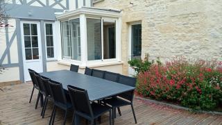 Embruns maison 5 ch 3 sdb belle terrasse aménagée barbecue 250 m de la mer et centre ville Arromanches au coeur des plages du débarquement - 5