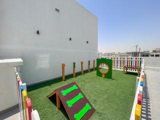 New 1BR with Full Balcony Gym Pool and Sauna - 2