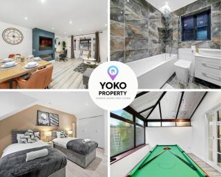 Luxury House with Pool Table, Sky TV, Netflix, Fast Wifi, Garden & Free Parking by Yoko Property - Milton Keynes - 0