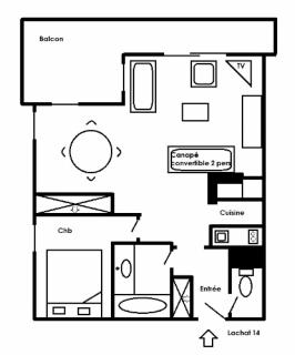 Résidence Lachat - Bel appartement 2 pièces 4 personnes proche de Méribel centre MAE-1785 - Les Allues - 5