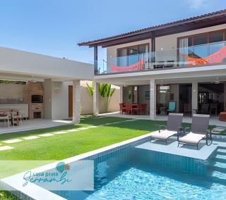 Casa Lú | 5 Suítes | 80m da Praia | Até 18 pessoas - 0