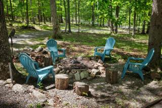 Dog-Friendly w Woodstove Fire Pit & River Access - Great Cacapon - 6