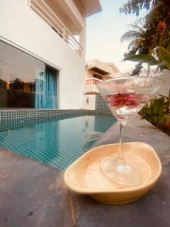'Baga Sea Breeze Villa' 4bhk villa with Private Pool & kitchen Baga Beach Goa - Calangute - 9