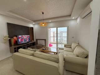Furnished 2 bedroom sea view with swimming pool and by the beach - Hammamet - 1