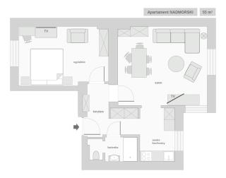 Sanhaus Apartments - NADMORSKI - Apartament z parkingiem 2 minuty od deptaka i plaży - 1
