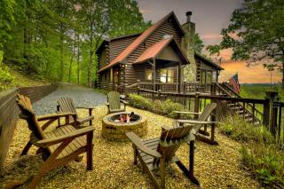 3 BR Mountain Cabin Games Hot Tub Fire Pit - Morganton - 4