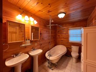 Rustic Ridge Log Cabin: Hot Tub, Games, Views! - 2