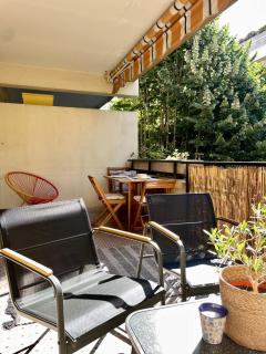 Centre Juan Les Pins studio La Goelette terrasse - Antibes - 5